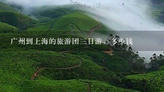 广州到上海的旅游团三日游，多少钱