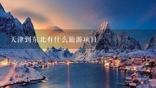 天津到东北有什么旅游项目